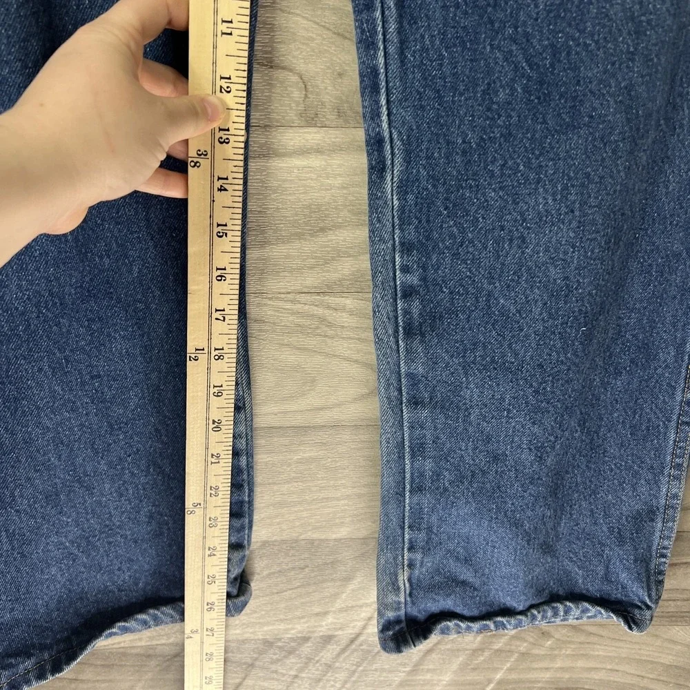Rustler Mens Western Blue Denim Jeans Distressed Vintage‎ - Size 38x30